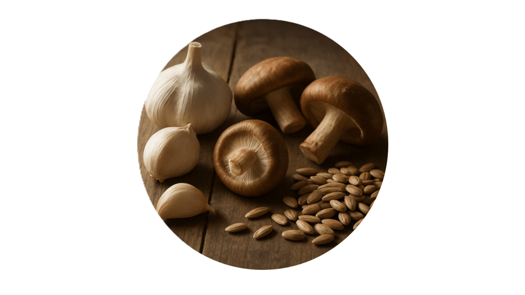 Complexe de vitamines B - shiitake, tournesol et ail