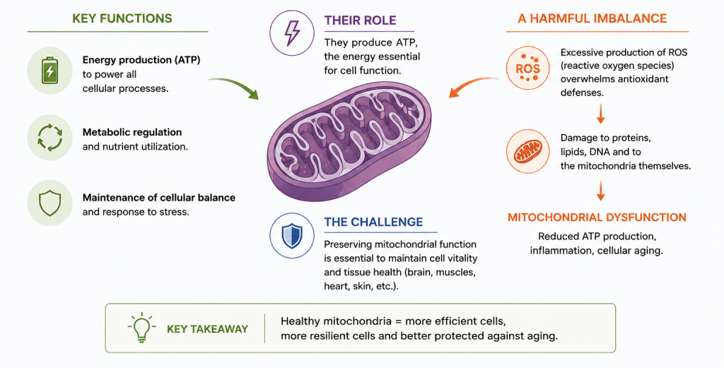 mitochondria at the heart of cellualar health drawing science