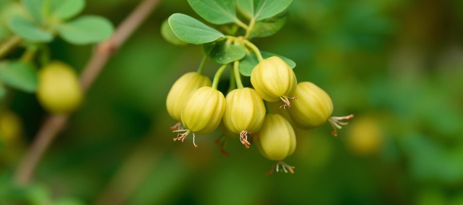 Bockshornkleebaum grün natürlich im Wald